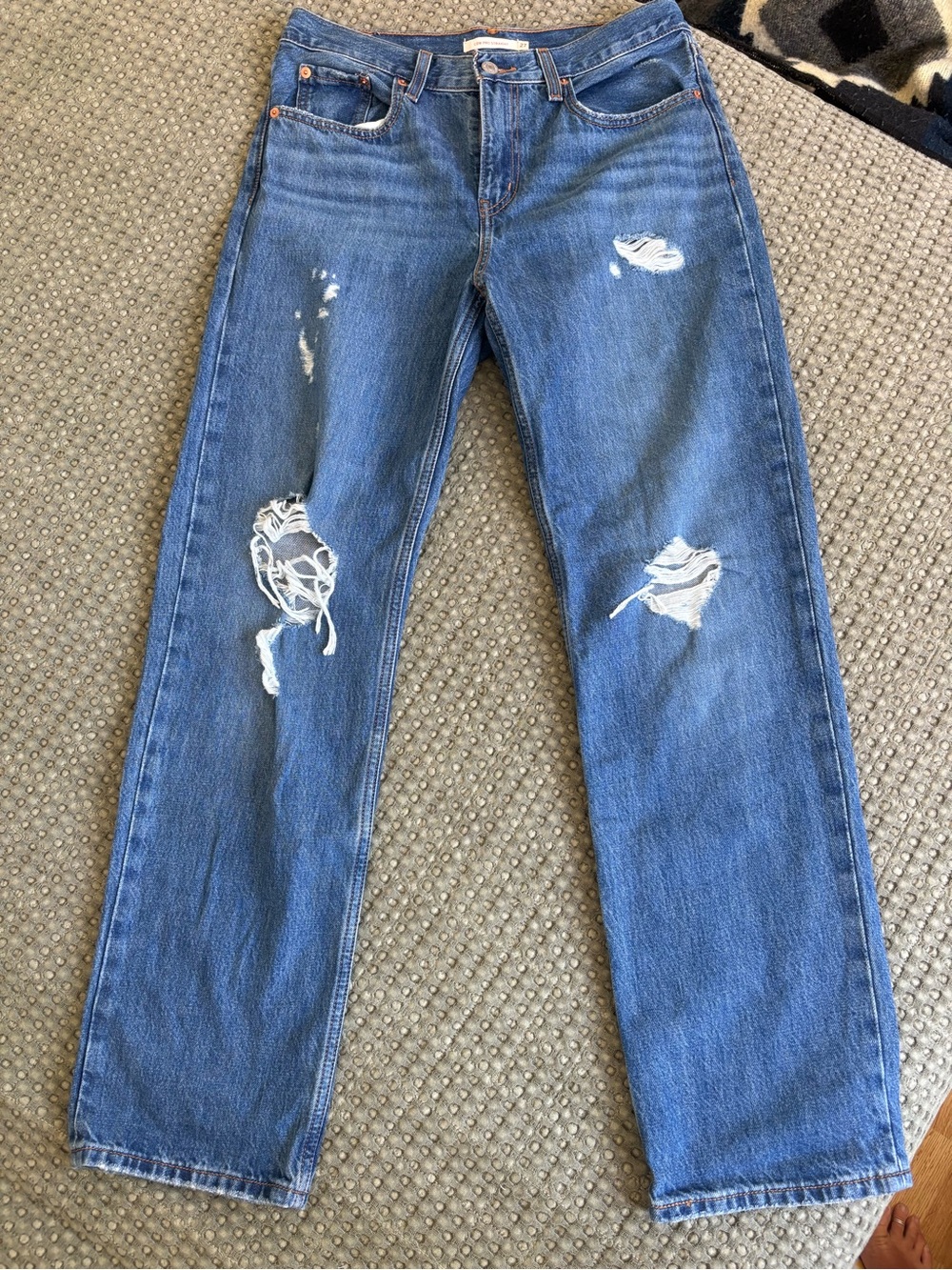 Levi's Distressed Blue Boyfriend Jeans size 27